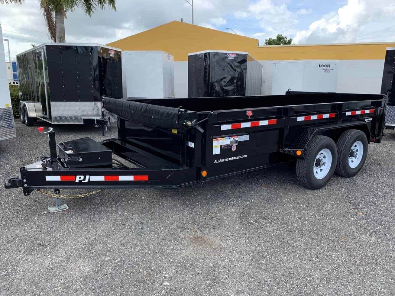 PJ 7X14 DUMP TRAILER 7 TON LOW PROFILE DL142 | Trailer Nation