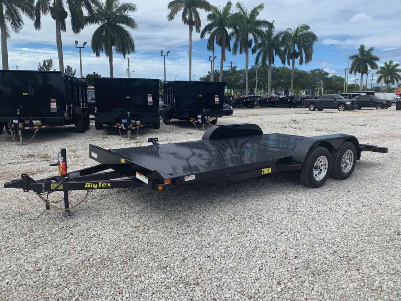 BIG TEX 7x18 STEEL DECK CAR TRAILER 70DM-18 | Trailer Nation