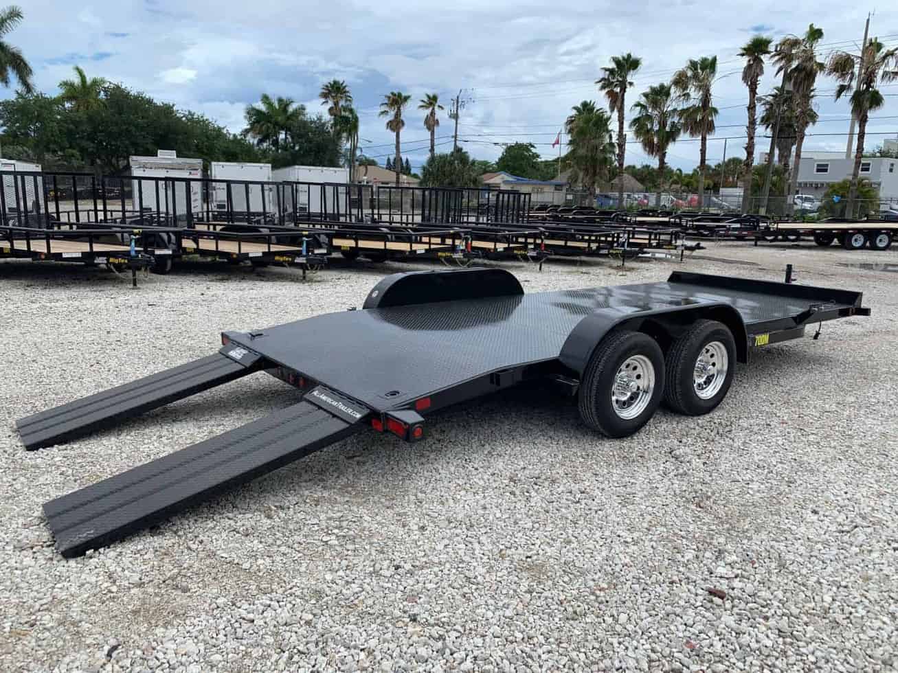 BIG TEX 7x20 STEEL DECK CAR TRAILER 70DM-20 | Trailer Nation